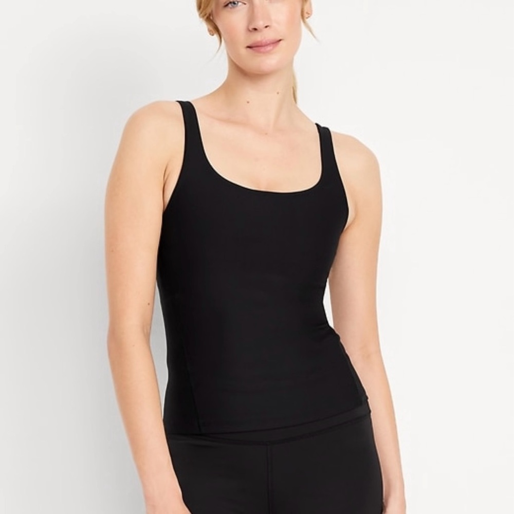 Black Sleeveless Tank Top